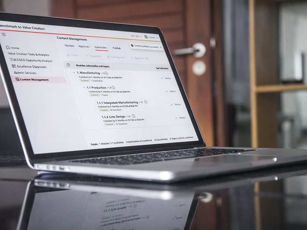 New centralized CMS platform with structured workflow