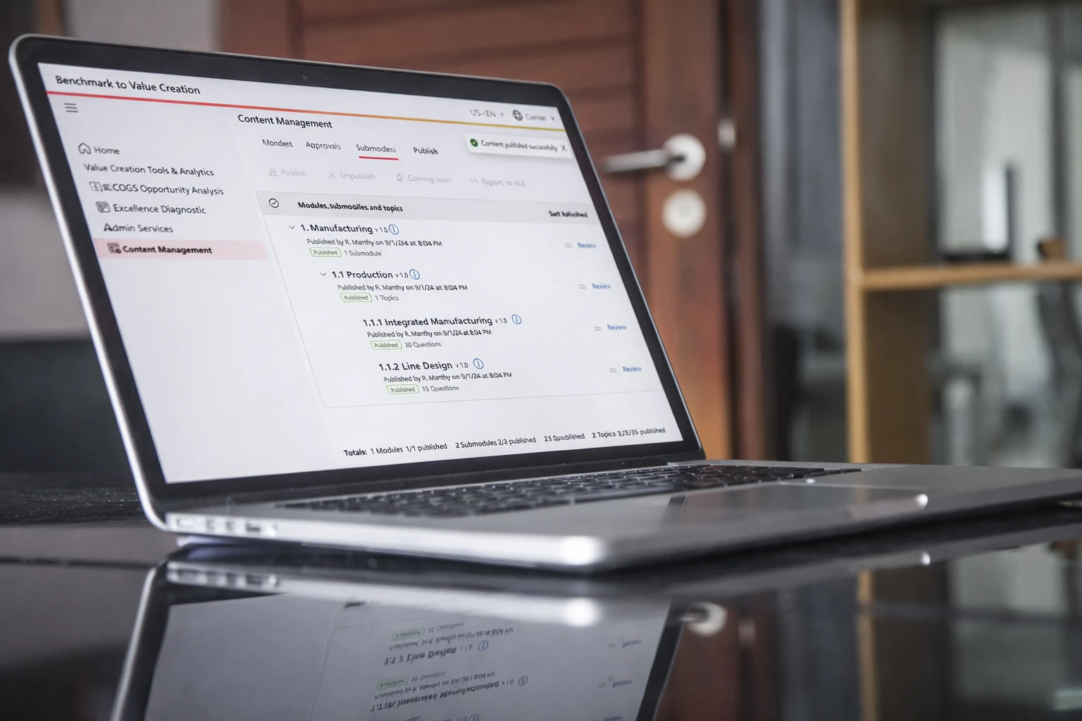 New shared web interface