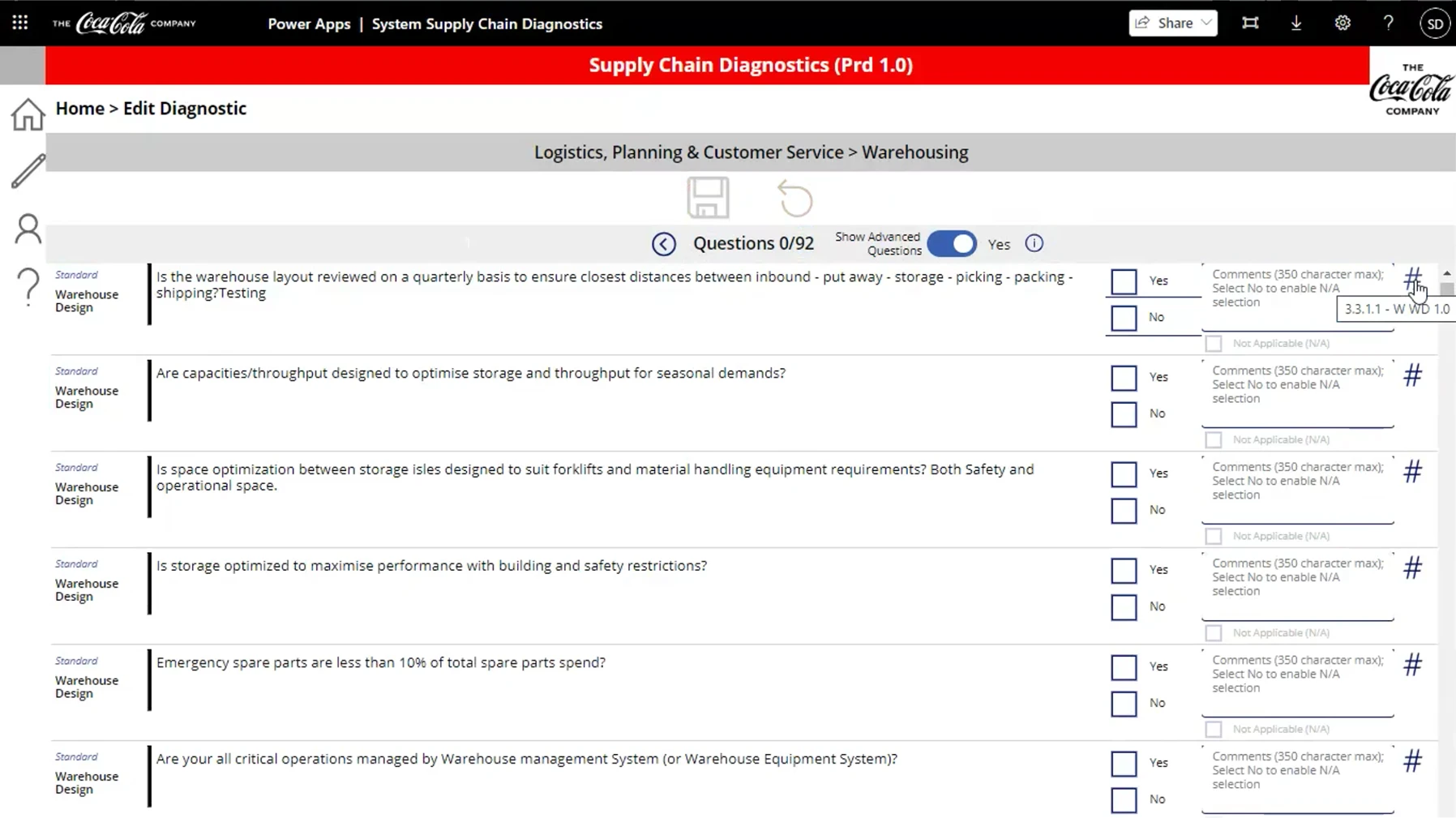 Legacy admin-only tool interface